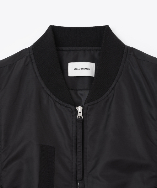 MILLO WOMEN（ミロウーマン）の「ブレンディッドフライトジャケット[ブラック]（ブルゾン・レディース・その他・SMALL/MEDIUM）」の3枚目の写真