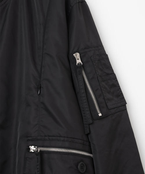 MILLO WOMEN（ミロウーマン）の「ブレンディッドフライトジャケット[ブラック]（ブルゾン・レディース・その他・SMALL/MEDIUM）」の5枚目の写真