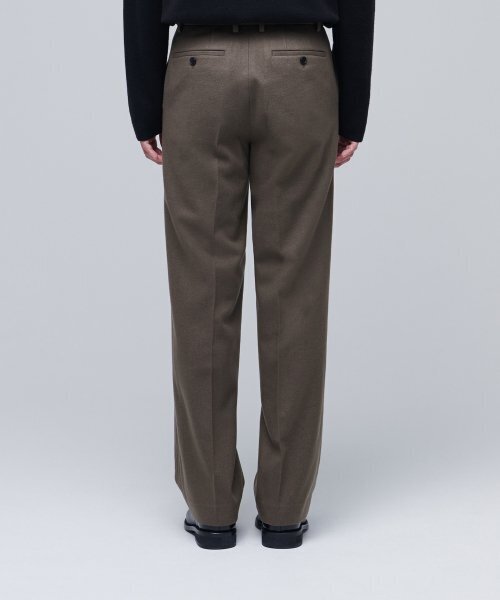 MUSINSA STANDARD(ムシンサスタンダード)の「ウールフランネルワイドスラックス【ダスティベージュ】(スラックス・メンズ・その他・40/38/42/36/34/32/30/31/33/26/27/28/29)」の3枚目の写真