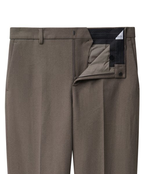 MUSINSA STANDARD(ムシンサスタンダード)の「ウールフランネルワイドスラックス【ダスティベージュ】(スラックス・メンズ・その他・40/38/42/36/34/32/30/31/33/26/27/28/29)」の4枚目の写真
