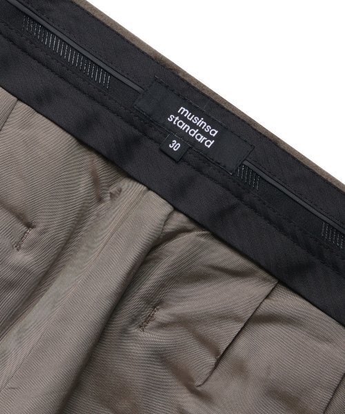 MUSINSA STANDARD(ムシンサスタンダード)の「ウールフランネルワイドスラックス【ダスティベージュ】(スラックス・メンズ・その他・40/38/42/36/34/32/30/31/33/26/27/28/29)」の6枚目の写真