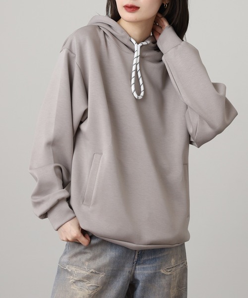 MMMM(エムエムエムエム)の「MMMM ダンボールポンチビッグスピンドルパーカー(パーカー・メンズ・グレイッシュベージュ/ブラック・XL/M/L)」の7枚目の写真