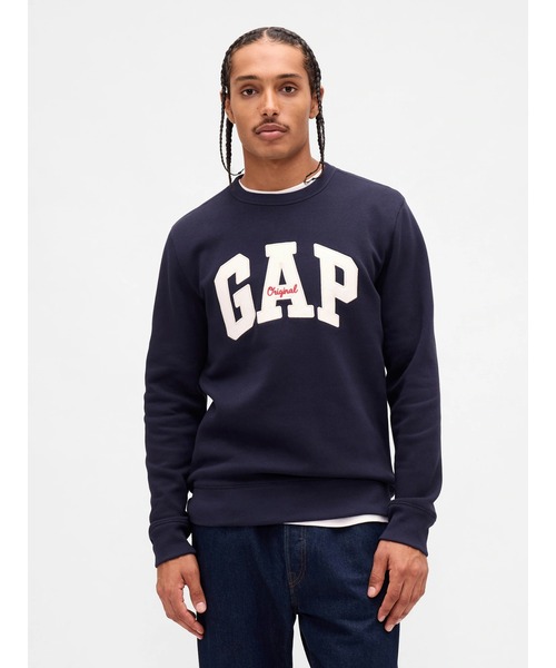 GAP（ギャップ）の「GAPロゴ スウェットシャツ（スウェット・メンズ・ブラック/オフホワイト/ネイビー/レッド/ブラウン・L/M/S/XL/XS）」の4枚目の写真