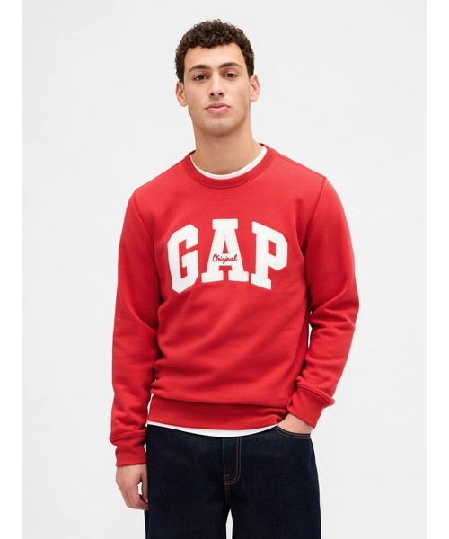 GAP（ギャップ）の「GAPロゴ スウェットシャツ（スウェット・メンズ・ブラック/オフホワイト/ネイビー/レッド/ブラウン・L/M/S/XL/XS）」の5枚目の写真