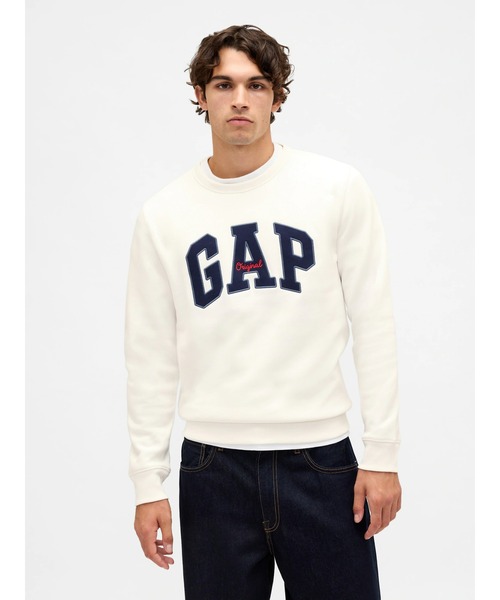 GAP（ギャップ）の「GAPロゴ スウェットシャツ（スウェット・メンズ・ブラック/オフホワイト/ネイビー/レッド/ブラウン・L/M/S/XL/XS）」の2枚目の写真
