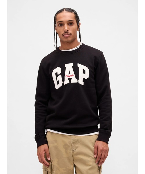 GAP（ギャップ）の「GAPロゴ スウェットシャツ（スウェット・メンズ・ブラック/オフホワイト/ネイビー/レッド/ブラウン・L/M/S/XL/XS）」の3枚目の写真