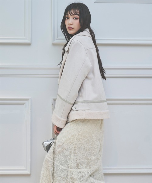 AND COUTURE(アンドクチュール)の「へアリーレースマーメイドスカート(スカート・レディース・ホワイト系その他/ブラック系その他・SMALL/MEDIUM)」の12枚目の写真