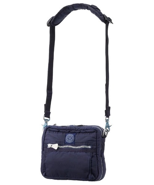 PORTER CLASSIC（ポータークラシック）の「【Porter Classic / ポータークラシック】SUPER NYLON SIMPLE SHOULDER MINI（ショルダーバッグ・メンズ・ブラック/ブルー・FREE）」の2枚目の写真