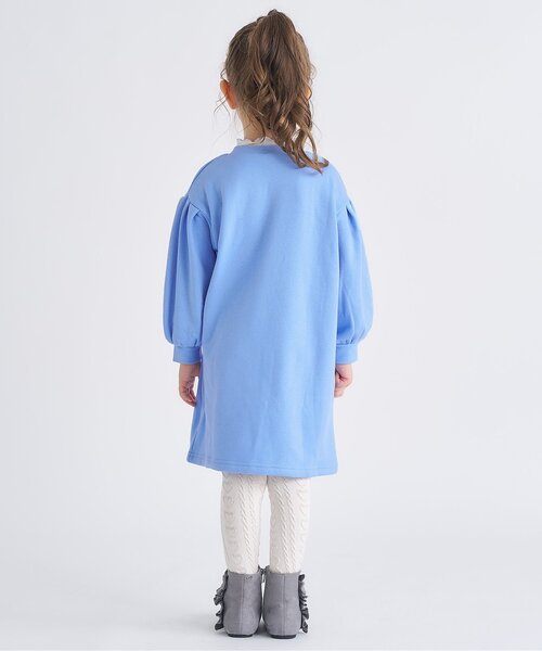 apres les cours(アプレレクール)の「【あったか】裏シャギーハートポケットワンピース_ジュニア対応(ワンピース・キッズ・ブラック/サックスブルー/ローズ・80/90/100/110/120/130/140)」の6枚目の写真