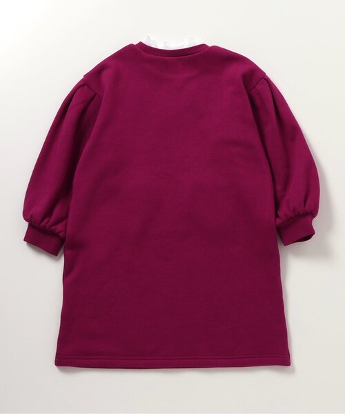 apres les cours(アプレレクール)の「【あったか】裏シャギーハートポケットワンピース_ジュニア対応(ワンピース・キッズ・ブラック/サックスブルー/ローズ・80/90/100/110/120/130/140)」の18枚目の写真