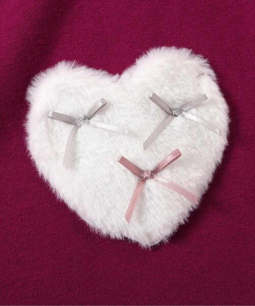 apres les cours(アプレレクール)の「【あったか】裏シャギーハートポケットワンピース_ジュニア対応(ワンピース・キッズ・ブラック/サックスブルー/ローズ・80/90/100/110/120/130/140)」の22枚目の写真