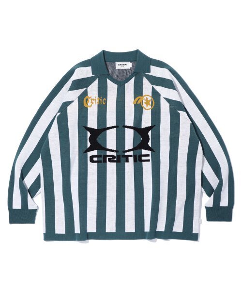 Knit Stripe Racing Jersey — майка мятного цвета
