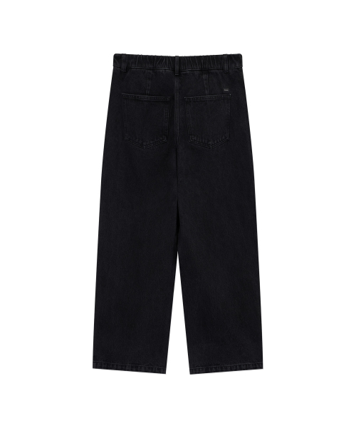 COVERNAT(カバーナット)の「2タックストリングデニムパンツ ブラック(デニムパンツ・レディース・その他・MEDIUM/SMALL/LARGE/X-LARGE)」の3枚目の写真