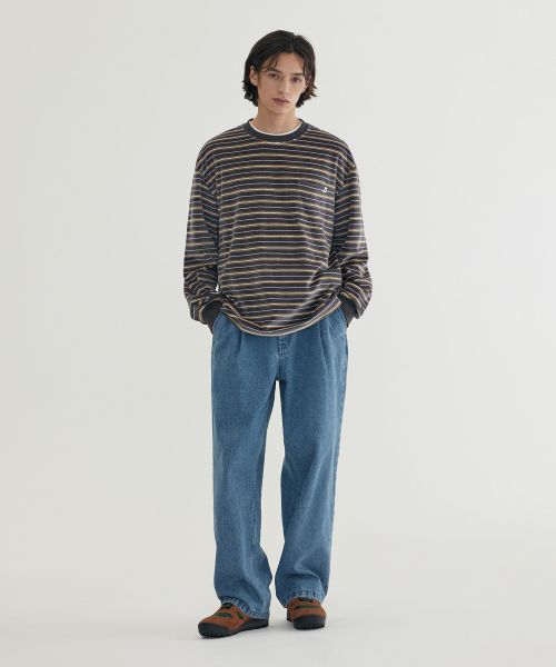COVERNAT(カバーナット)の「2タックストリングデニムパンツ ブラック(デニムパンツ・レディース・その他・MEDIUM/SMALL/LARGE/X-LARGE)」の4枚目の写真