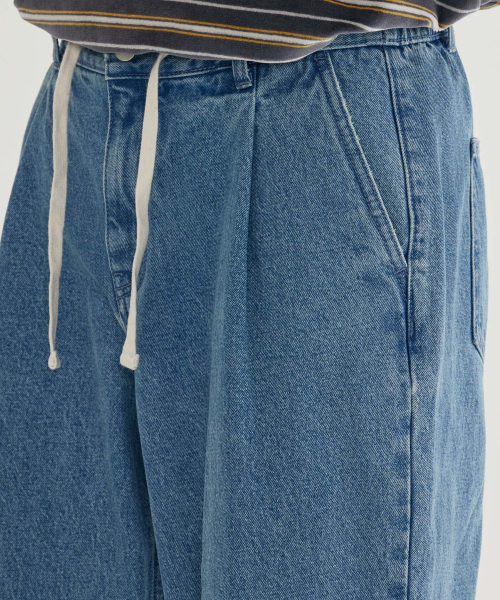 COVERNAT(カバーナット)の「2タックストリングデニムパンツ ブラック(デニムパンツ・レディース・その他・MEDIUM/SMALL/LARGE/X-LARGE)」の7枚目の写真
