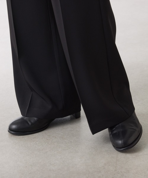 COLLAGE GALLARDAGALANTE(コラージュガリャルダガランテ)の「ツイルフレアパンツ/セットアップ可/セレモニー(その他パンツ・レディース・ブラック/ベージュ・0/1)」の22枚目の写真