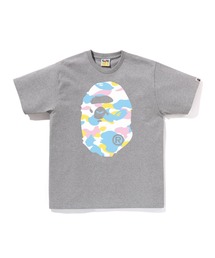 アベイシングエイプ Tシャツ カットソー 半袖 ロゴ TALL グレー 白 A BATHING APE｜アベイシングエイプのTシャツ/カットソー（グレー/灰色
