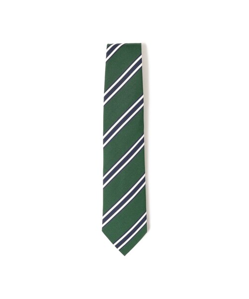 Seaward&stearn(シーワードスターン)の「Seaward & Stearn / シルクコットン ストライプ ネクタイ(ネクタイ・メンズ・ネイビー/グリーン系その他5・ONE SIZE)」の1枚目の写真