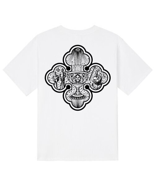 KAN6312(カン6312)の「KTW0129 セングバイ 半袖Tシャツ - ホワイト(Tシャツ/カットソー・メンズ・その他・LARGE/MEDIUM/SMALL/X-LARGE)」の1枚目の写真