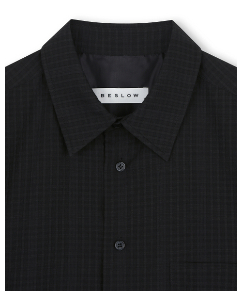BESLOW(ビースロー)の「RELAXED CHECK SHIRT BLACK(シャツ/ブラウス・メンズ・その他・SMALL/MEDIUM/LARGE/X-LARGE)」の2枚目の写真