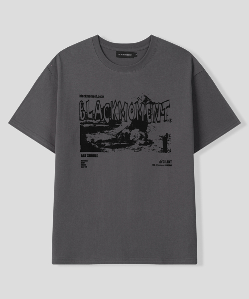 BLACK MOMENT（ブラックモーメント）の「グランジシェードレタリンググラフィックオーバーサイズ半袖Tシャツ[ホワイト]（Tシャツ/カットソー・メンズ・ホワイト・SMALL/MEDIUM/LARGE）」の4枚目の写真