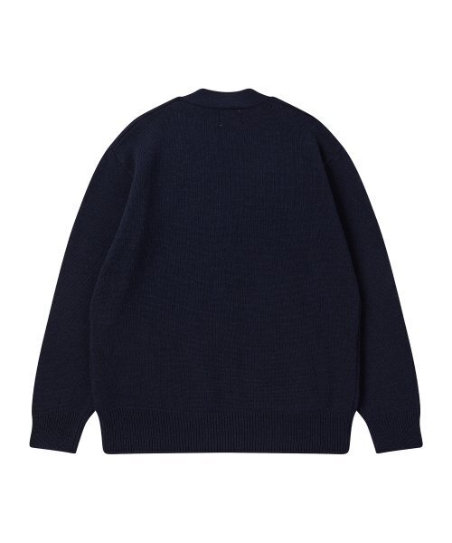 Beyond Closet(-)の「ノーマンティック ベーシックラムウールVネックカーディガンネイビー(カーディガン/ボレロ・レディース・その他・SMALL)」の4枚目の写真