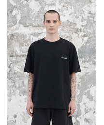アパレルスクリプトロゴTシャツ(ブラック/ホワイト)