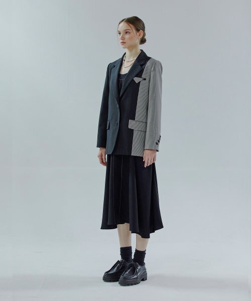 ETMON(エトモン)の「Two Button Single Jacket Mix Black(テーラードジャケット・レディース・その他・FREE)」の5枚目の写真