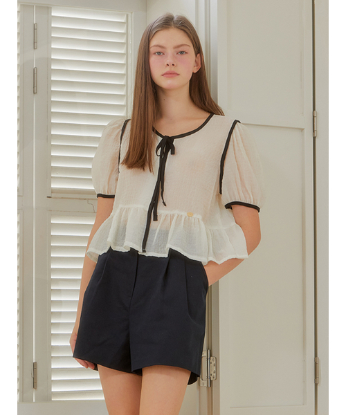 ANOETIC(アノエティック)の「ANC GOLD BUTTON BERMUDA PANTS_NAVY(その他パンツ・レディース・その他・SMALL/MEDIUM)」の3枚目の写真