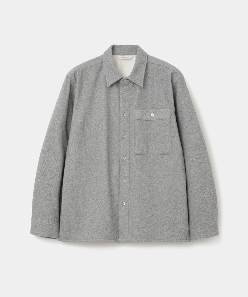 UNIFORM BRIDGE(ユニフォームブリッジ)の「wool pocket shirt light grey(シャツ/ブラウス・メンズ・その他・MEDIUM/LARGE/X-LARGE/XX-LARGE)」の1枚目の写真