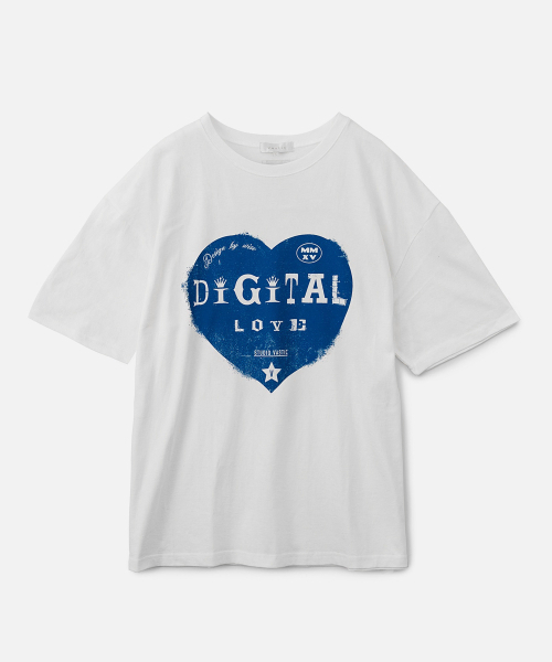 VASTIC（バスティック）の「デジタルラブTシャツ_ホワイト（Tシャツ/カットソー・メンズ・その他・MEDIUM/LARGE/X-LARGE）」の2枚目の写真