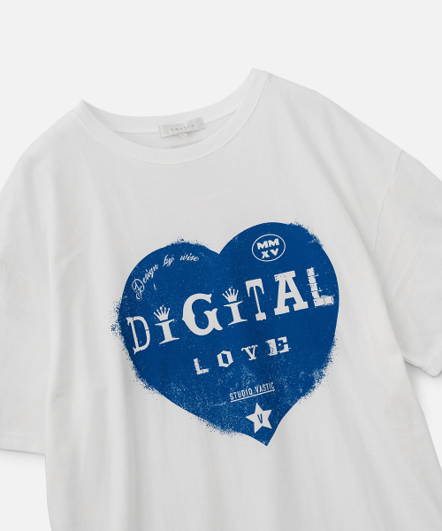 VASTIC（バスティック）の「デジタルラブTシャツ_ホワイト（Tシャツ/カットソー・メンズ・その他・MEDIUM/LARGE/X-LARGE）」の4枚目の写真