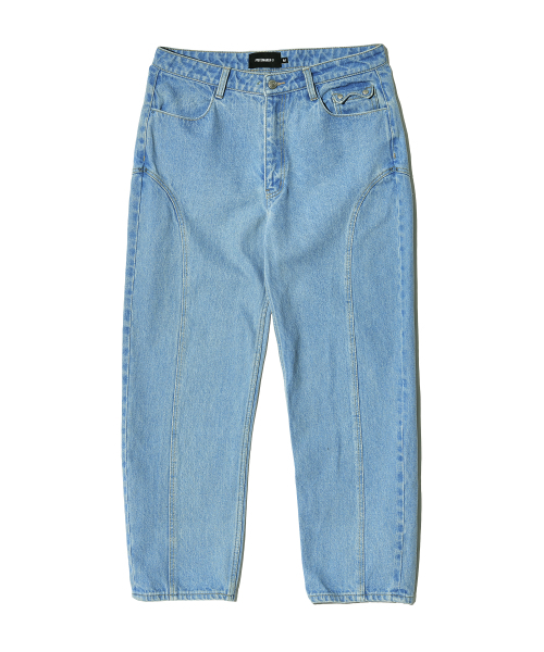 PIECEMAKER(ピースメーカー)の「DIVIDE STITCH BALLOON DENIM PANTS (LIGHT INDIGO)(デニムパンツ・レディース・その他・MEDIUM/LARGE)」の4枚目の写真