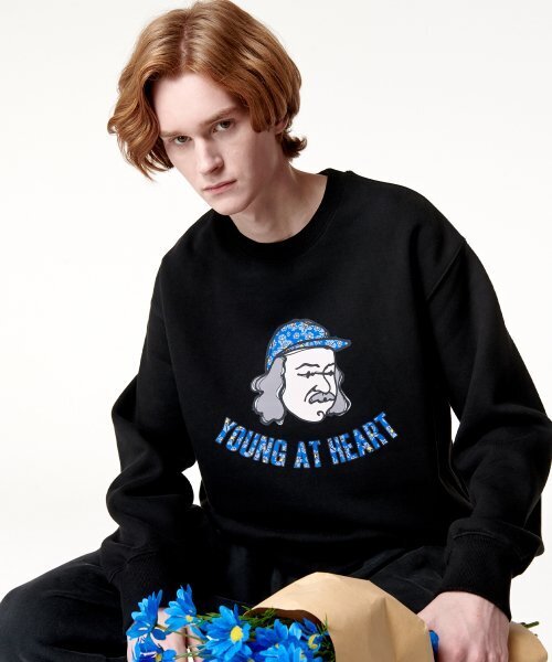 RADINEO(ラディネオ)の「ヤングフラワースウェット ブラック(スウェット・メンズ・その他・LARGE/MEDIUM/X-LARGE)」の1枚目の写真