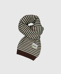 RENNYRENNIE（レニーレニー）の「ストロー ストライプ マフラー - ストロー ストライプ マフラー[ミントチョコ]（マフラー）」