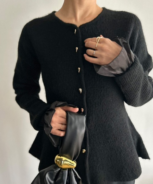 Kotoe(コトエ)の「オーガンジー シアーフリル シンプル付け袖(アームカバー・レディース・ホワイト/ブラック・FREE)」の11枚目の写真