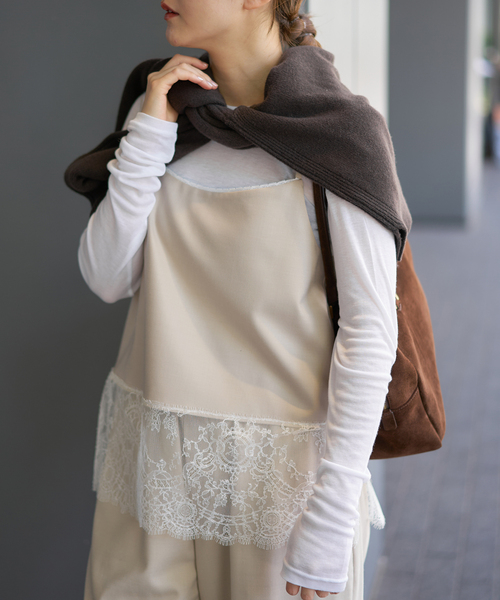 追加》レースヘムキャミソール（シャツ/ブラウス）｜IENA（イエナ）の