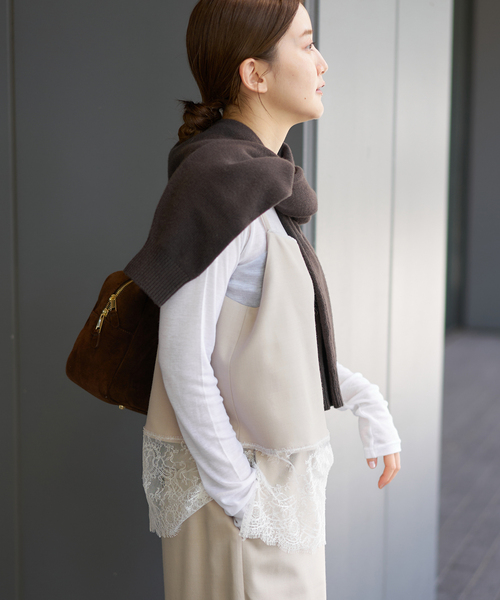 レースヘムキャミソール新品再入荷 追加》レースヘムキャミソール（シャツ/ブラウス）｜IENA（イエナ）の