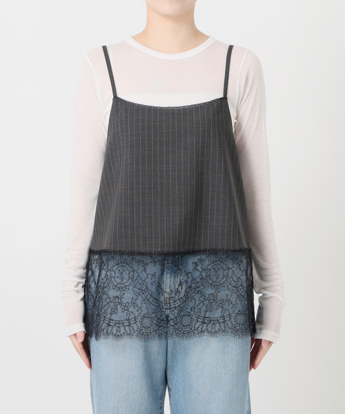 追加》レースヘムキャミソール（シャツ/ブラウス）｜IENA（イエナ）の