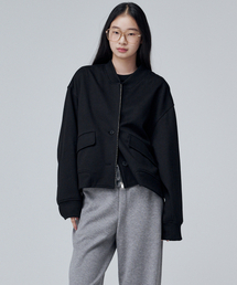 MALOUPE（マロップ）の「6309 オーバーサイズジップアップジャケット (ブラック)（その他アウター）」