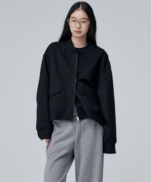 MALOUPE(マロップ)の「6309 オーバーサイズジップアップジャケット (ブラック)(その他アウター・レディース・ブラック・FREE)」の1枚目の写真