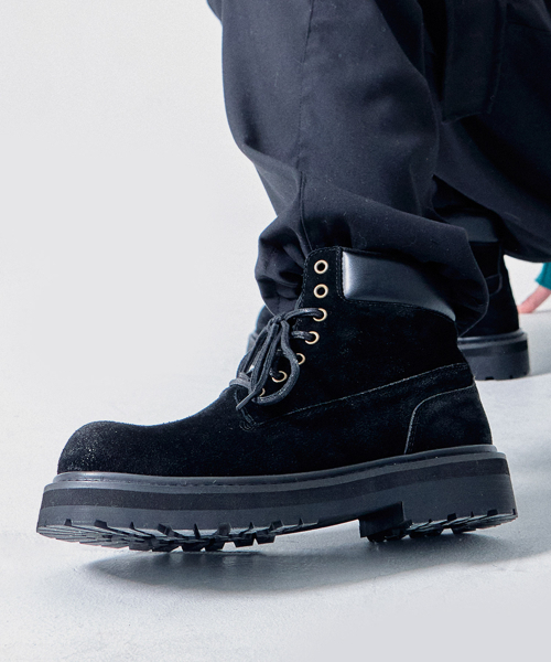 WETHEROAD（ウィーザロード）の「WTRD5117-1 Cameroon Suede 7 Hole Walker Black Washing [230-290MM]（ブーツ・メンズ・その他・23cm/24cm/25cm/26cm/27cm/28cm/29cm）」の4枚目の写真