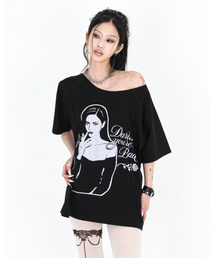 SMOKING ROSE TEE #BLACK