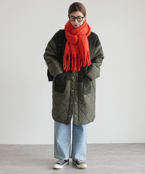 reca（レカ）の「ビッグフリンジストール（ストール/ショール・レディース・オレンジ/アイボリー/ブルー/グレー/ライム・ONE SIZE）」の21枚目の写真