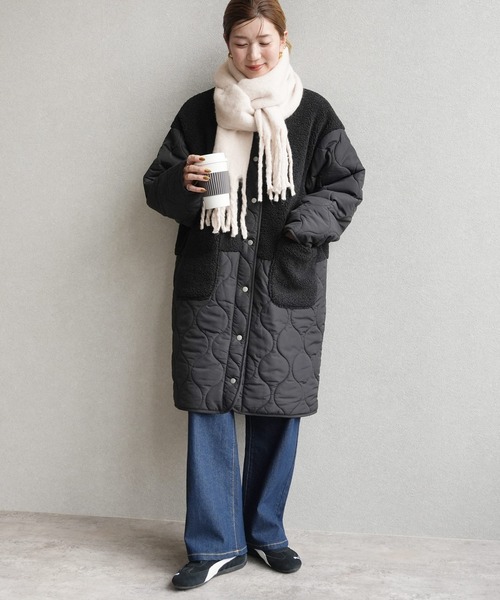 reca（レカ）の「ビッグフリンジストール（ストール/ショール・レディース・オレンジ/アイボリー/ブルー/グレー/ライム・ONE SIZE）」の7枚目の写真