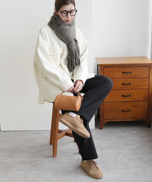 reca（レカ）の「ビッグフリンジストール（ストール/ショール・レディース・オレンジ/アイボリー/ブルー/グレー/ライム・ONE SIZE）」の12枚目の写真