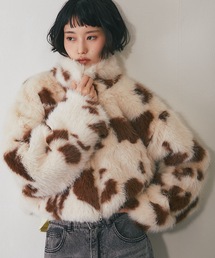 ANOTHER S | COW柄ショート丈ブルゾン(ブルゾン)