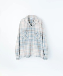Name.（ネーム）の「COTTON FLANNEL PLAID OPEN COLLAR SHIRT : DISTRESSED（シャツ/ブラウス）」