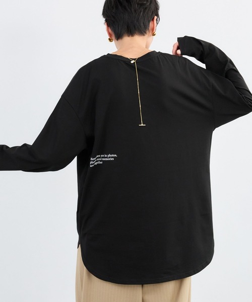 BARNYARDSTORM(バンヤードストーム)の「BARNYARDSTORM / フォトプリントロゴロンT / マシンウォッシャブル(Tシャツ/カットソー・レディース・ブラック/ホワイト・FREE)」の10枚目の写真