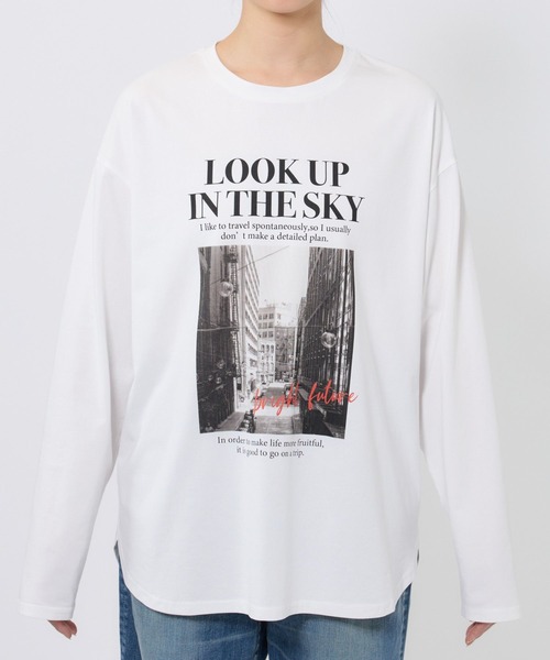 BARNYARDSTORM(バンヤードストーム)の「BARNYARDSTORM / フォトプリントロゴロンT / マシンウォッシャブル(Tシャツ/カットソー・レディース・ブラック/ホワイト・FREE)」の15枚目の写真